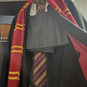 Authentic Harry Potter Gryffindor Scarf and Tie Set